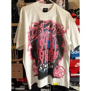 NEW SZ L, Awful Lot of Cough Syrup x Lost Hills - white/bubblegum